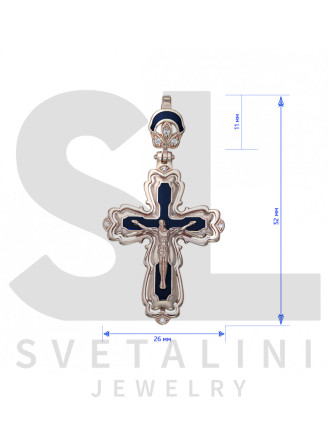 Золотий хрестик (арт. 270050Е)