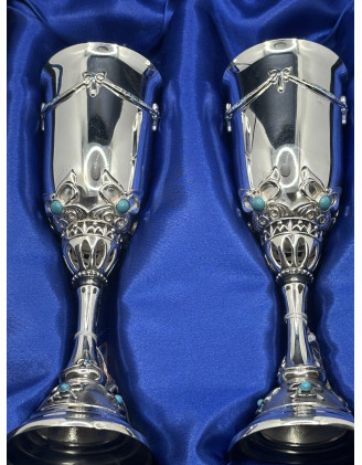 Набір срібних  келихів " Весна" (арт. 8160001-Н2)