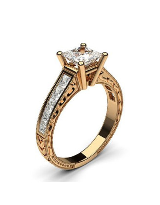 Золта каблучка з діамантами (арт. 800011-1)