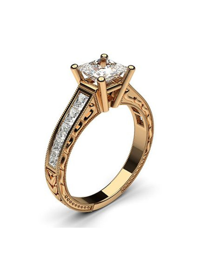 Золта каблучка з діамантами (арт. 800011-1)